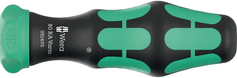 80 RA Vario Handhalter mit Ratschenfunktion, Schraubendreher von Wera, Kleurloos – Produktbild