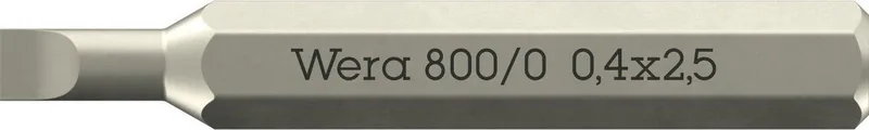 800/0 Micro bits voor sleufschroeven - 05058101001 van Wera – productafbeelding