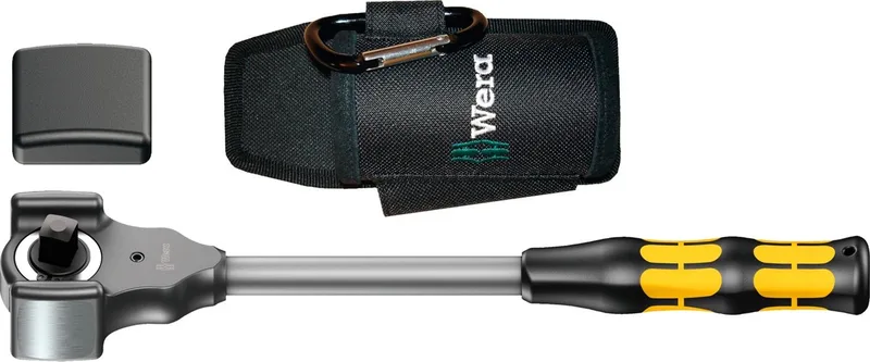 8002 C Koloss - ratel met hamerfunctie - 1/2" x 341mm de Wera, Jaune – image du produit