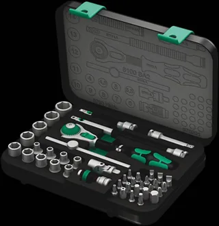 Steckschlüsselsatz Zyklop Speed 42-tlg.1/4 Zoll SW 4-14mm Z.72 6KT von Wera, Kleurloos – Produktbild 1 von 2