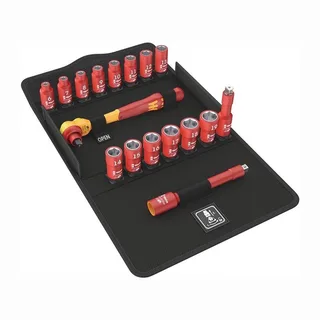 8100 SB VDE 1Zyklop ratel- set, isol., switch, 3/8" van Wera, Kleurloos – productafbeelding 1 van 2