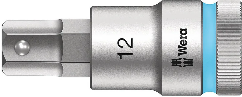 8740 C HF 05003826001 Inbus Dopsleutel-bitinzet 12 mm 1/2 (12,5 mm) de Wera, Kleurloos – image du produit