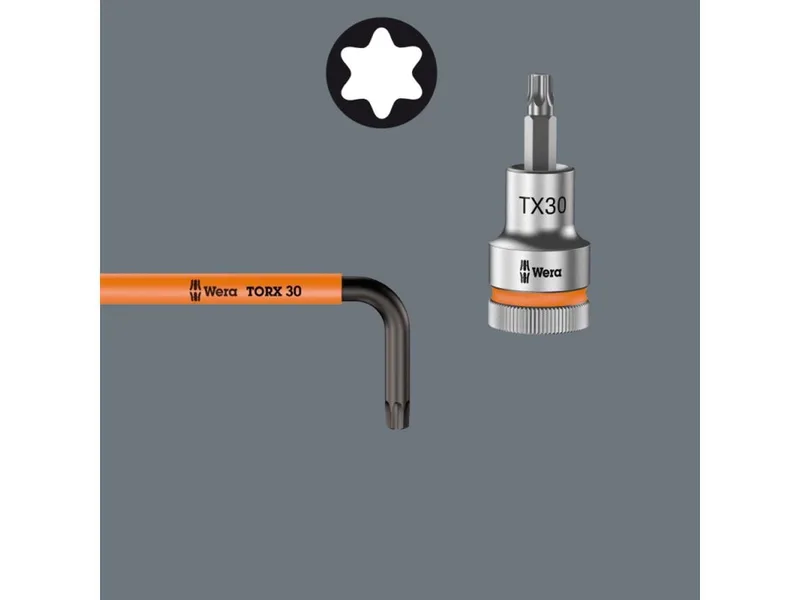 967/9 TX 9 Delige inbussleutel set - Torx - T8-40 de Wera, Kleurloos – image du produit 5 sur 5