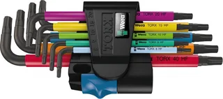 967/9 TX 9 Delige inbussleutel set - Torx - T8-40 de Wera, Kleurloos – image du produit 1 sur 5