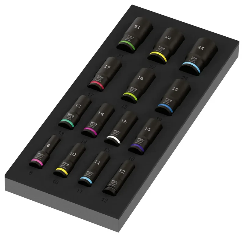 9728 Schaumstoffeinlage Zyklop B 3/8" Impaktor Deep Steckschlüsseleinsatz Set 1 de Wera – image du produit 2 sur 2