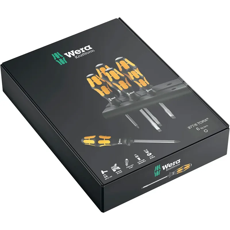 Wera 9776 TORX Schraubendrehersatz Kraftform Der Schraubmeiel Rack 6-teilig von Wera, Kleurloos – Produktbild 2 von 6