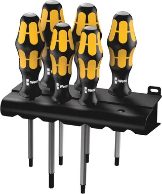 Wera 9776 TORX Schraubendrehersatz Kraftform Der Schraubmeiel Rack 6-teilig von Wera, Kleurloos – Produktbild 1 von 6