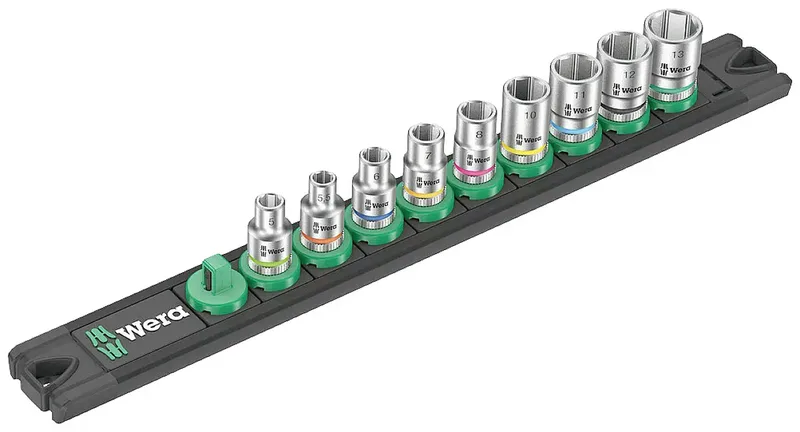 A 4 Zyklop Jeu de clés à douille en pouces 1/4 9 pièces 05005400001 de Wera – image du produit 1 sur 2