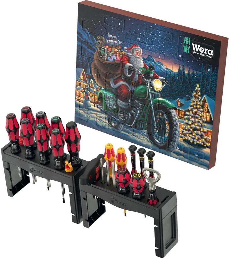 Adventskalender 2025 28-teilig von Wera, Mehrfarbig – Produktbild