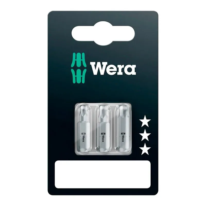 B 25/30/40 X 25 Mm Torx-bitset 3 Stukken von Wera – Produktbild