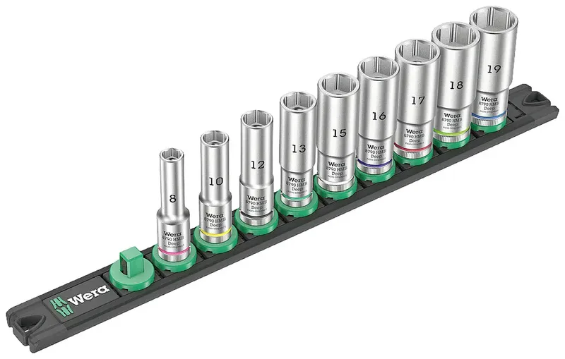 B Deep Steckschlüsselsatz zöllig 3/8 9teilig 05005440001 de Wera – image du produit 1 sur 2
