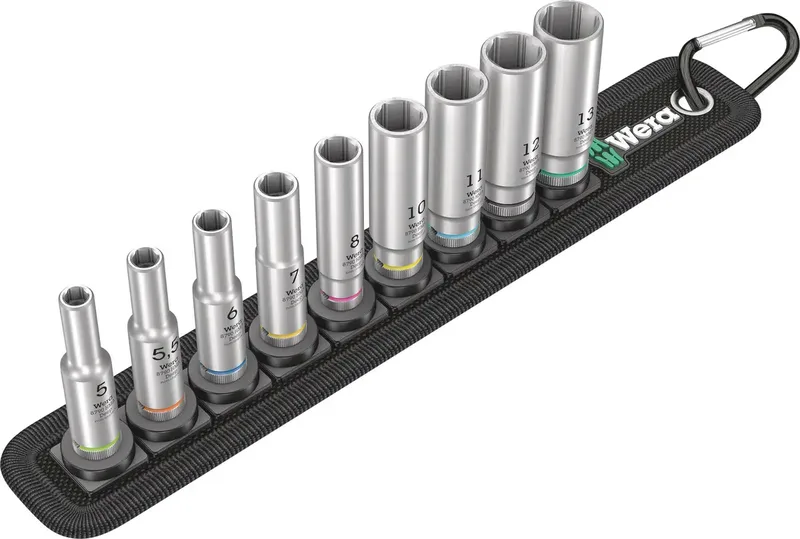 Belt A Deep 1 Steckschlüsseleinsatz-Set 1/4 9teilig 05004525001 de Wera – image du produit