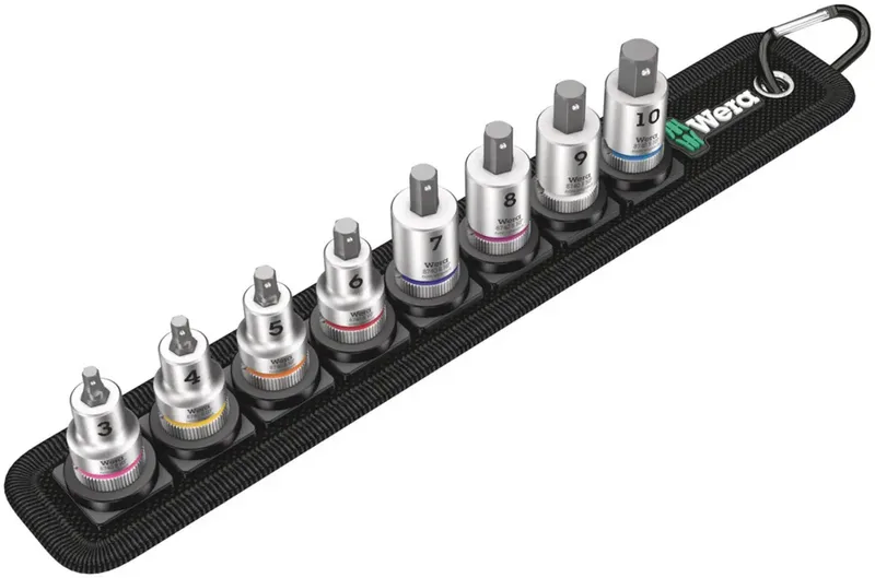 Belt B 2 Jeu de douilles-embouts 3/8 (10 mm) 9 pièces 05003971001 de Wera – image du produit