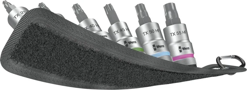 Belt C 3 TORX HF Zyklop 05003997001 Dopsleutel-bitinzetset 1/2 (12.5 mm) de Wera, Kleurloos – image du produit