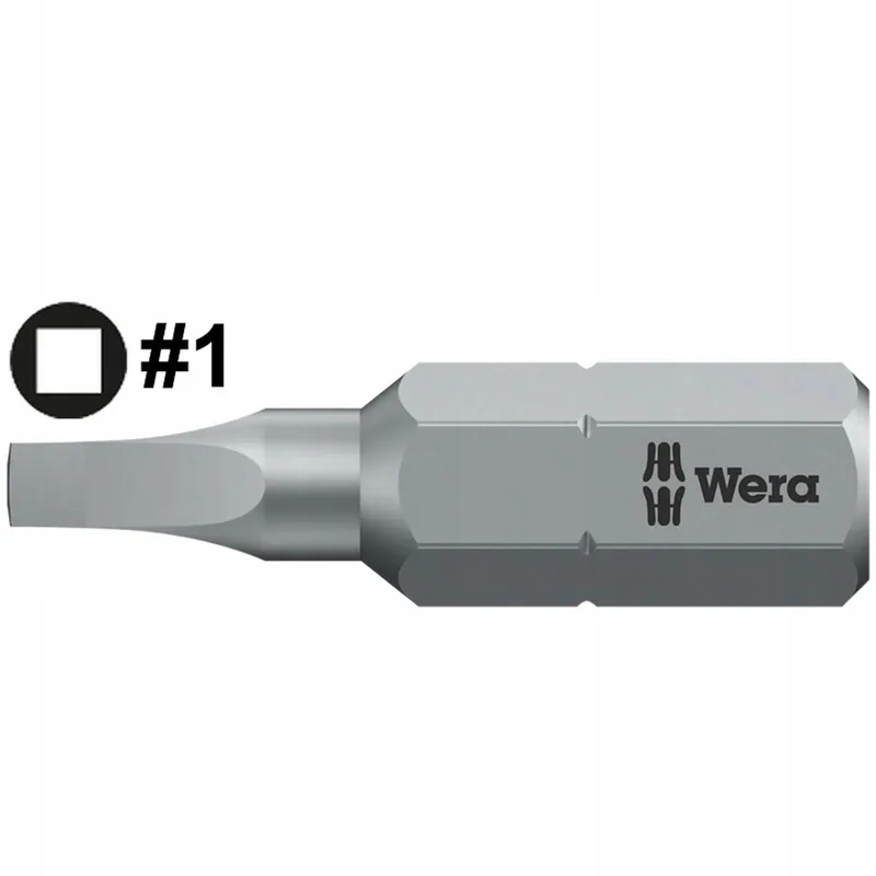 Bit 1 Vierkant 4,5x25 mm - Hoge Kwaliteit Schroefbit by Wera – product image