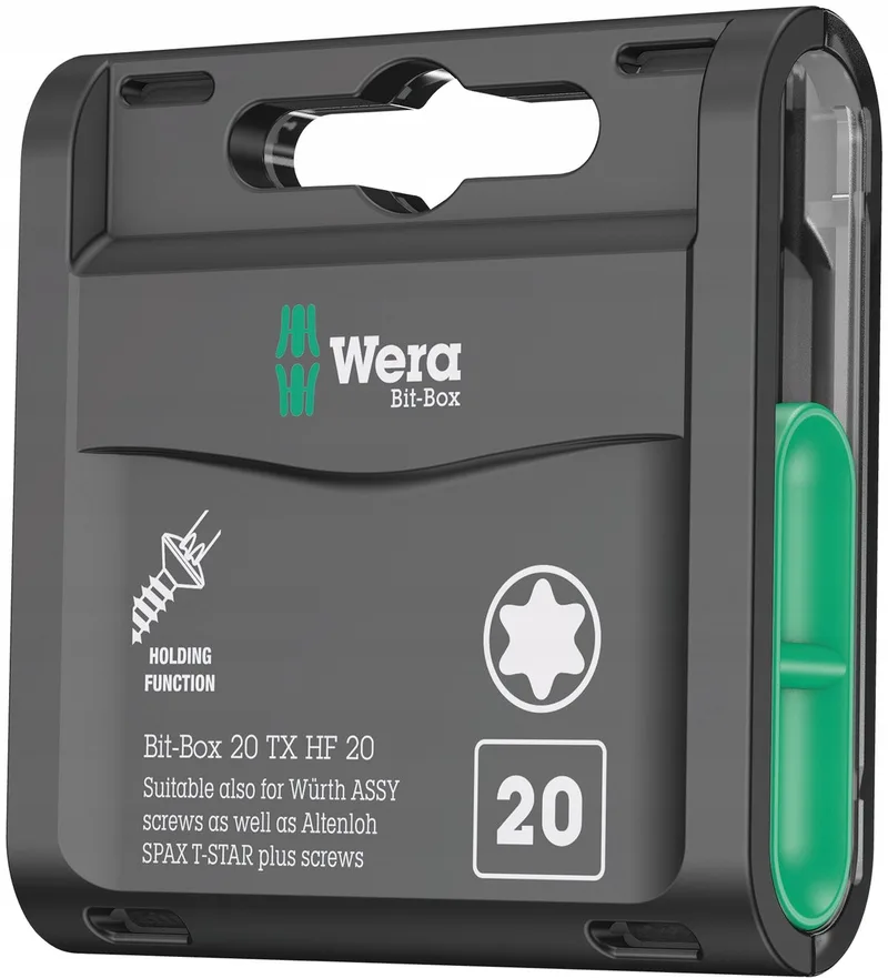 Bit-Box 20 TX HF: 20 TX Bits met Schroefvasthoudfunctie van Wera – productafbeelding