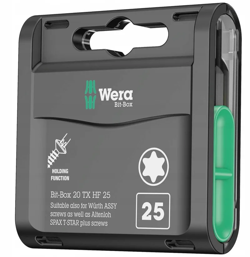 Bit-Box 20 TX HF Schroefbits Set 25mm 1/4" Zeskant by Wera – product image