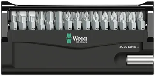 Bit-Check 30 Metal 1 SB 05057440001 Bit-Set 30teilig Kreuzschlitz Phillips, Kreuzschlitz Pozidriv, TORX, Schlitz, Innen-Sechskant inkl. Bithalter de Wera – image du produit 2 sur 2