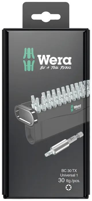 Bit-Check 30 TX Universal 1 SB 05057900001 Bit-Set 30teilig TORX by Wera – product image 1 of 2