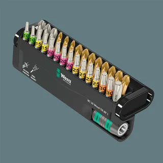 Bit-Check 30 Wood TX HF 1 05057436001 Bitset 30-delig Torx, Kruiskop Phillips, Kruiskop Pozidriv van Wera – productafbeelding 2 van 6