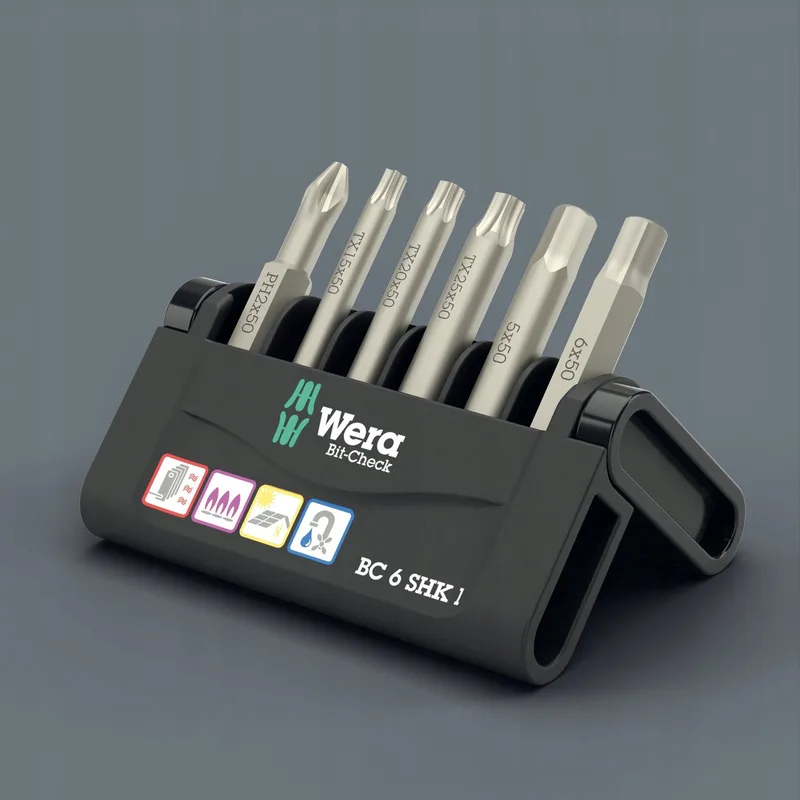 Bit-Check 6 SHK 1 SB: 6-delige bitset voor universeel gebruik de Wera – image du produit