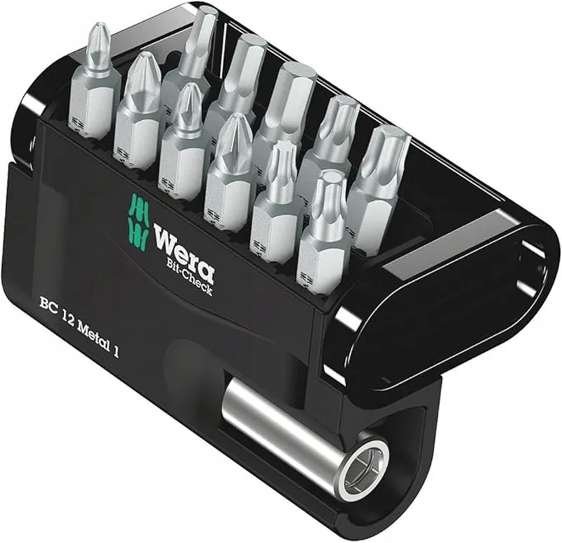 Bit Check Metal 1: 12-delige bitset met handige houder by Wera – product image