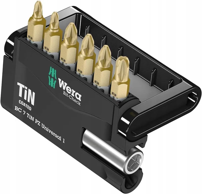 BitCheck TIN PZ Universele 7-delige bitset von Wera – Produktbild