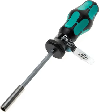 Bondhus Bithouder schroevendraaier tbv 1/4"" bits Magnetisch L=230mm by Wera, Kleurloos – product image 1 of 2