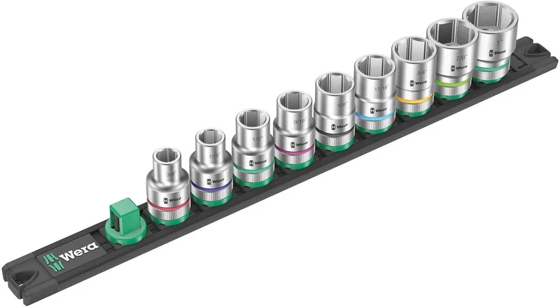 C Imperial 05005480001 Dopsleutelset Inch 1/2 9-delig by Wera, Kleurloos – product image