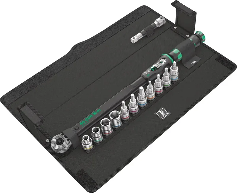 Click-Torque C 3 Set 1 05075680001 Drehmomentschlüssel-Set mit Umschaltknarre 40 - 200 Nm by Wera – product image 1 of 3