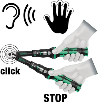 Click-Torque C 3 Set 1 05075680001 Drehmomentschlüssel-Set mit Umschaltknarre 40 - 200 Nm by Wera – product image 2 of 3