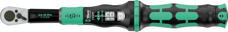 Click-Torque Lock A 6 05075691001 Clé dynamométrique avec cliquet réversible 1/4 (6.3 mm) 2.5 - 25 Nm de Wera – image du produit