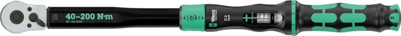 Click-Torque Lock C 3 05075692001 Drehmomentschlüssel mit Umschaltknarre 1/2 (12.5 mm) 200 - 40 Nm fra Wera – produktbillede