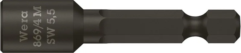 dopbit magnetisch - 5.5 x 50mm - 1/4" by Wera, Grey – product image
