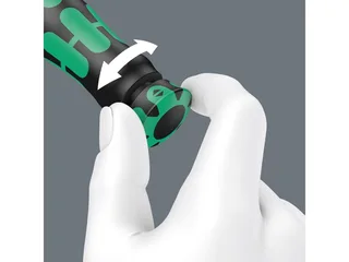 Wera 40-200 Nm Click-Torque C 3 Draaimomentsleutel met omschakelrratel 1/2" Vierkant - 05075622001 van Wera, Groen, Zwart – productafbeelding 2 van 2