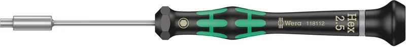 Elektronica En Fijnmechanica Steekslseutel Schroevendraaier Wera 2069 Sleutelbreedte: 2.5 Mm von Wera, Kleurloos – Produktbild