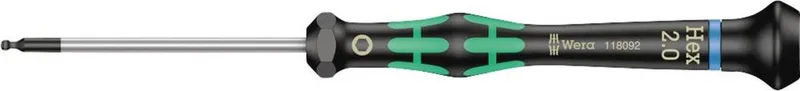 Elektronica-schroevendraaier 6-kant, met bolkop 2mm Wera by Wera, Kleurloos – product image
