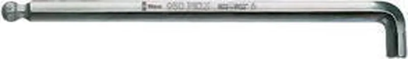 Haakse schroevendraaierset 6-kant, kort 2mm Wera de Wera, Argent – image du produit