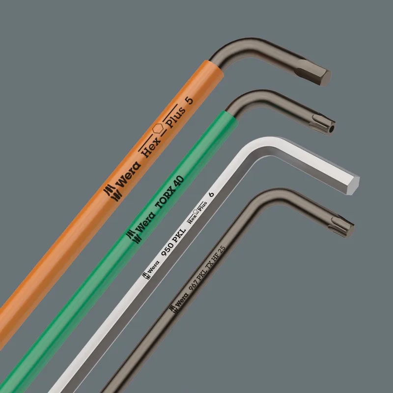 Inbussleutel 2,0x56mm Kort met Kogelkop, Verchroomd de Wera – image du produit
