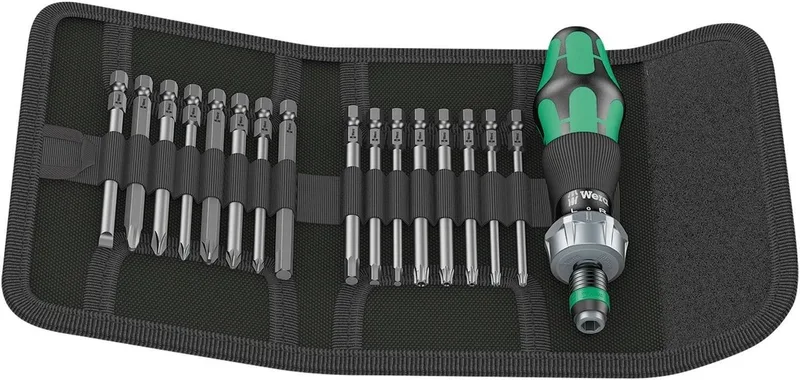 KK 60 RA Werkplaats Ratelschroevendraaier 1/4 (6.3 mm) de Wera, Kleurloos – image du produit