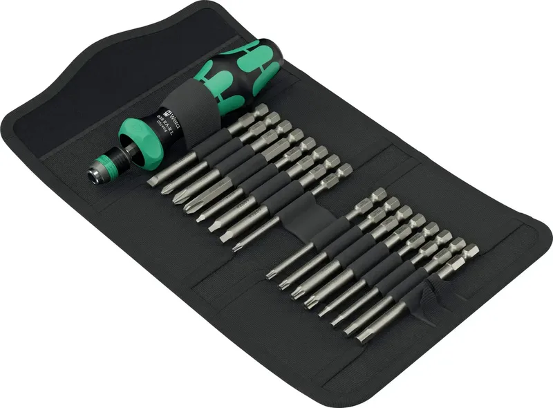 Kompakt 60 RA-R Imperial 1 05051531001 Bit-Set Schlitz, Kreuzschlitz Phillips, Kreuzschlitz Pozidriv, TORX BO, Innen-Vierkant (Robertson), Innen-Sechskant de Wera – image du produit 1 sur 2
