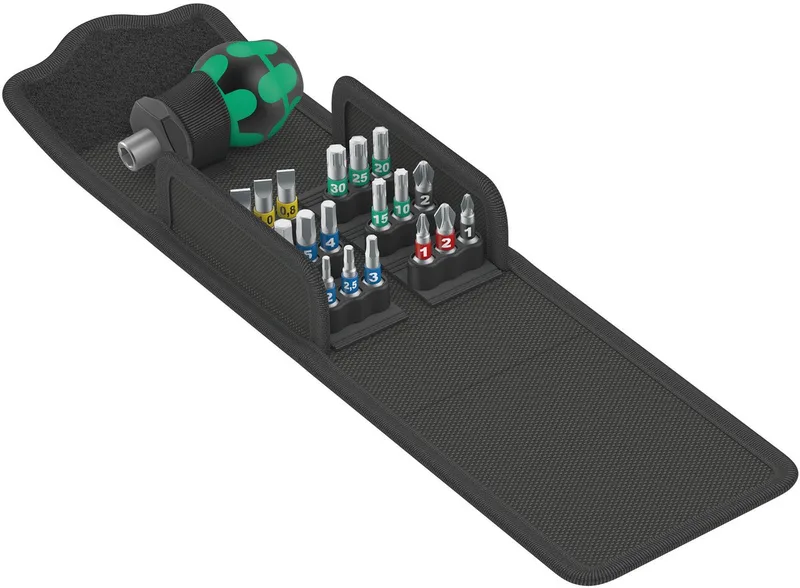 Kompakt Stubby 1 05057471001 Bitset 19-delig 1/4 (6.3 mm) by Wera – product image