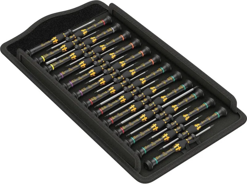 Kraftform ESD Micro Big Pack 1 Schroevendraaierset ESD 25-delig Kruiskop Phillips, Torx, Torx plus, Pentalobe, Pla by Wera, Kleurloos – product image