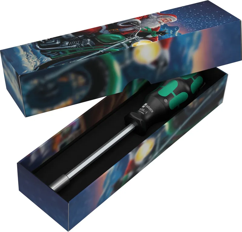 Bit-Satz Kraftform Kompakt 27 Set 1 Christmas 2025, mit Handhalter von Wera, Kleurloos – Produktbild
