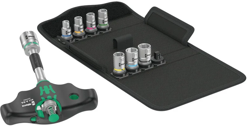 Kraftform Kompakt 400 RA Set 2 Ratelschroevendraaier 1/4 van Wera, Kleurloos – productafbeelding