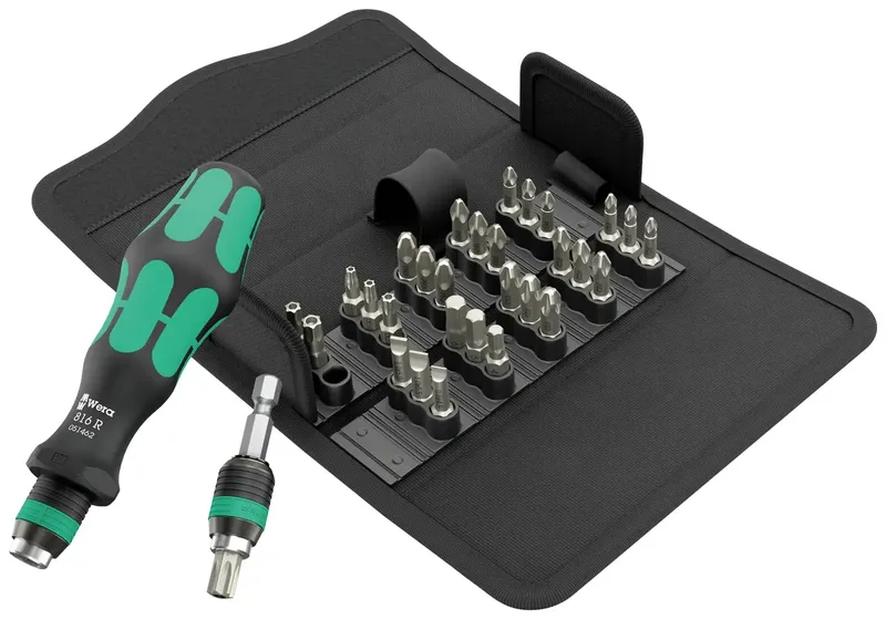 Kraftform Kompakt 70 Universal 05057113001 Bit-Set 32teilig Kreuzschlitz Phillips, Kreuzschlitz Pozidriv, TORX BO, Innen-Sechskant, Schlitz fra Wera – produktbillede 1 af 2
