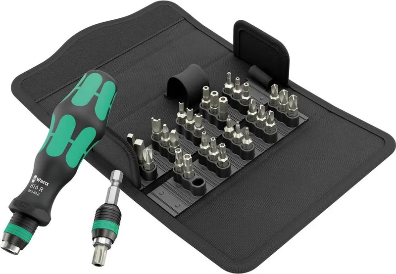 Kraftform Kompakt 71 Security 05057114001 Bitset 32-delig Torx BO, Binnen-vierkant (Robertson), Inbus, Torque, Tri de Wera – image du produit