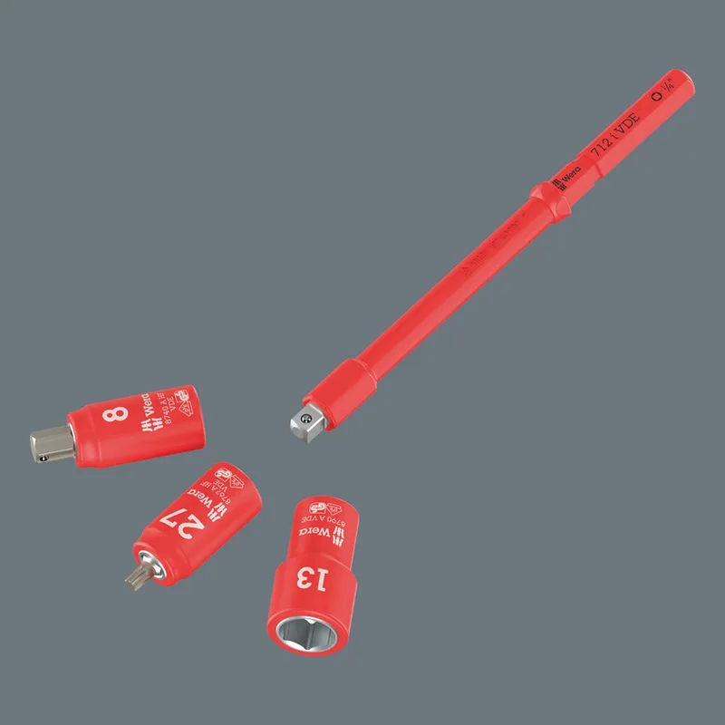 Kraftform Kompakt A VDE 712 i Adapter mes VDE Koplengte: 154 mm by Wera, Kleurloos – product image