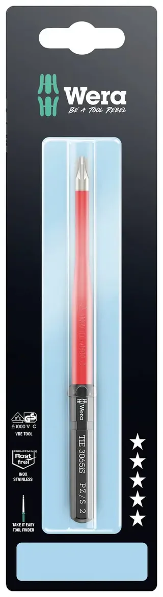 Kraftform Kompakt VDE 3065 iS PZ/S #2x157mm TIE SB VDE Plus/Minus Wechselklinge PZ 2 157 mm de Wera – image du produit 1 sur 2