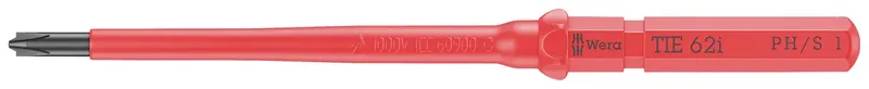 Kraftform Kompakt VDE 62 i PH/S # 1 x 157 mm TIE Elektriker Plus/Minus Wechselklinge 1 mm de Wera – image du produit 1 sur 2